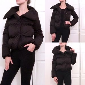 Theory Black Puffer Coat